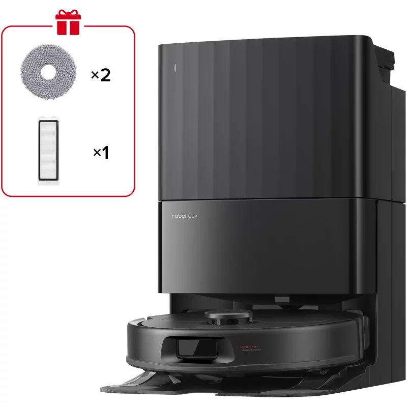 Image : ROBOROCK Qrevo S ProX Black - Robot Aspirateur Laveur