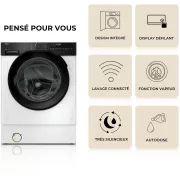 Image : HAIER BHA6SD696M6DB9-S - Lave linge séchant hublot encastrable