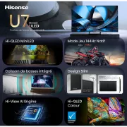 Image : HISENSE 55U7SE - TV MiniLED Uled 55'