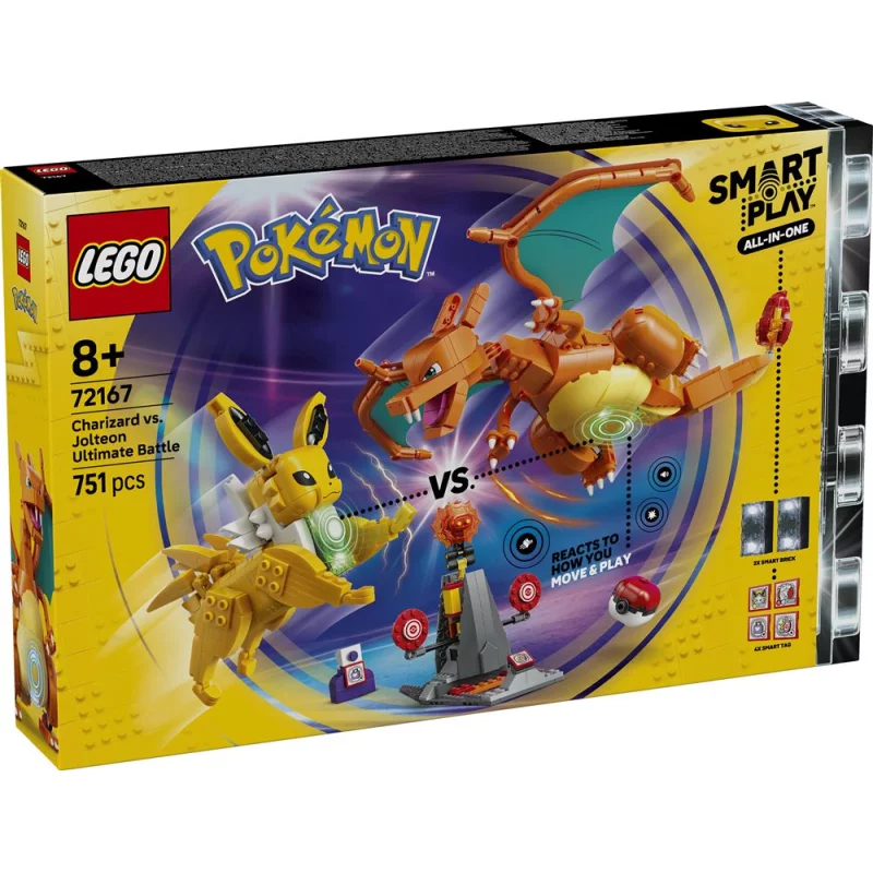Image : LEGO 72167 SMART Play : Le combat ultime entre Dracaufeu et Voltali - Pokémon