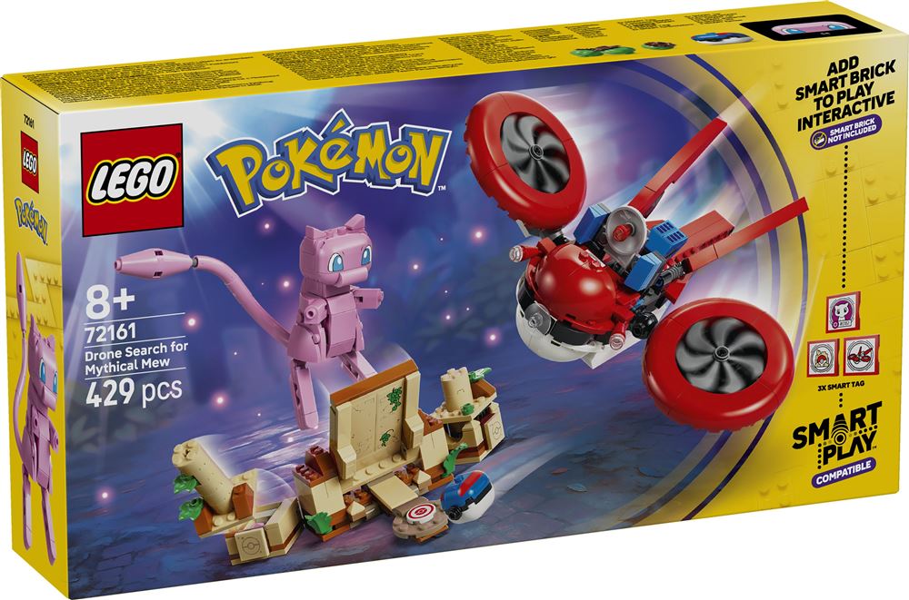 Image : LEGO 72161 SMART Play : Recherche de Mew fabuleux en drone - Pokémon