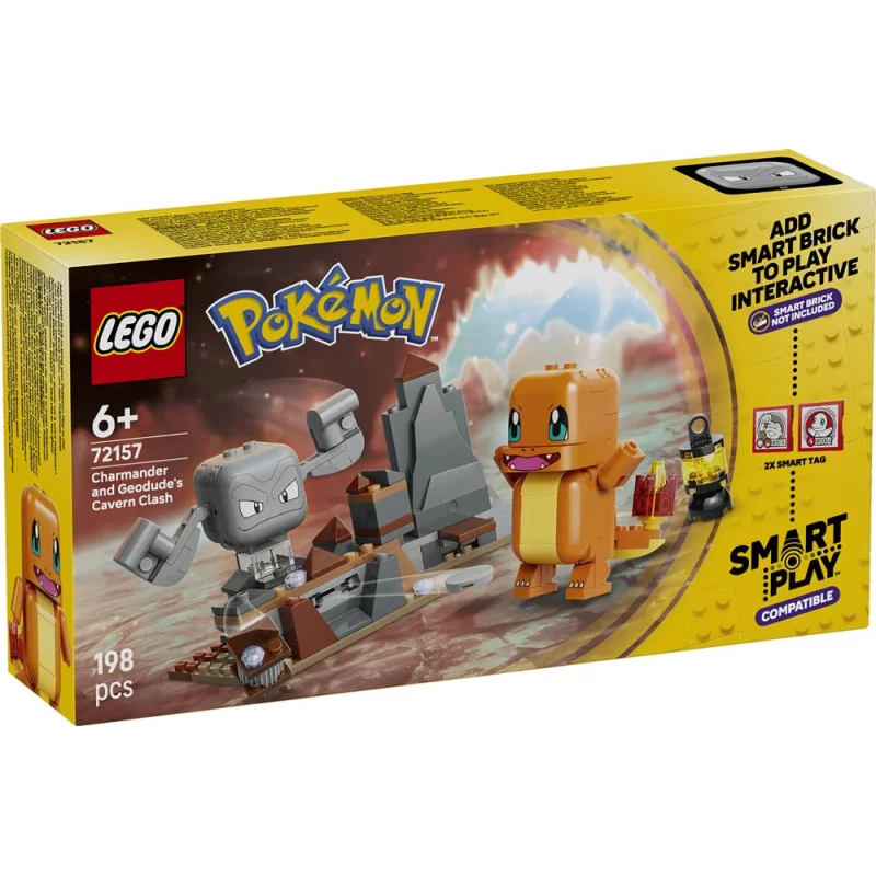Image : LEGO 72157 SMART Play : Salamèche et Racaillou le combat dans la grotte - Pokémon