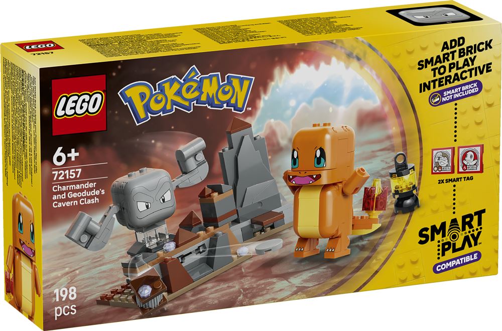 Image : LEGO 72157 SMART Play : Salamèche et Racaillou le combat dans la grotte - Pokémon