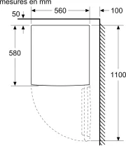 Image : BOSCH KTL15NWEB - Série 2 réfrigérateur top