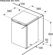 Image : BOSCH KTL15NWEB - Série 2 réfrigérateur top