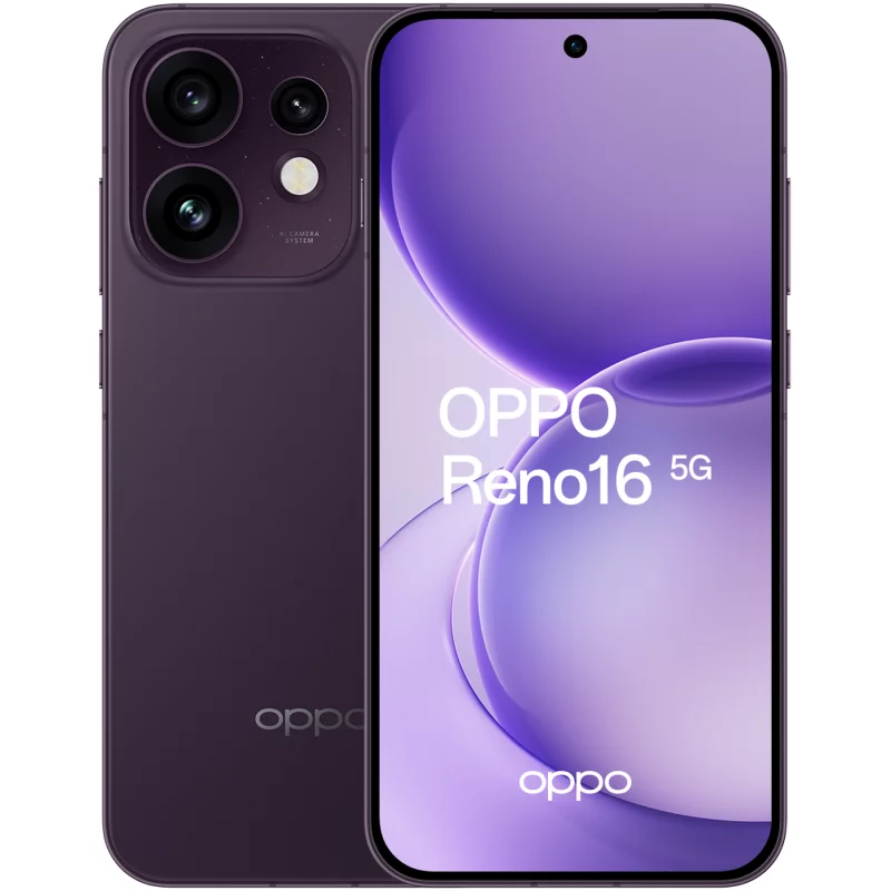 Image : OPPO Reno 16 512Go Noir Violet 5G - Smartphone