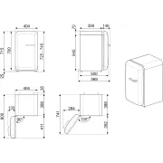 Image : SMEG FAB5LBL6 - Mini réfrigérateur