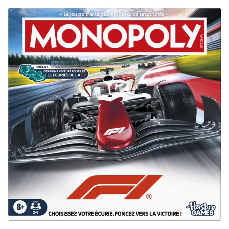 Image : Hasbro Monopoly Formula 1 - Jeu classique