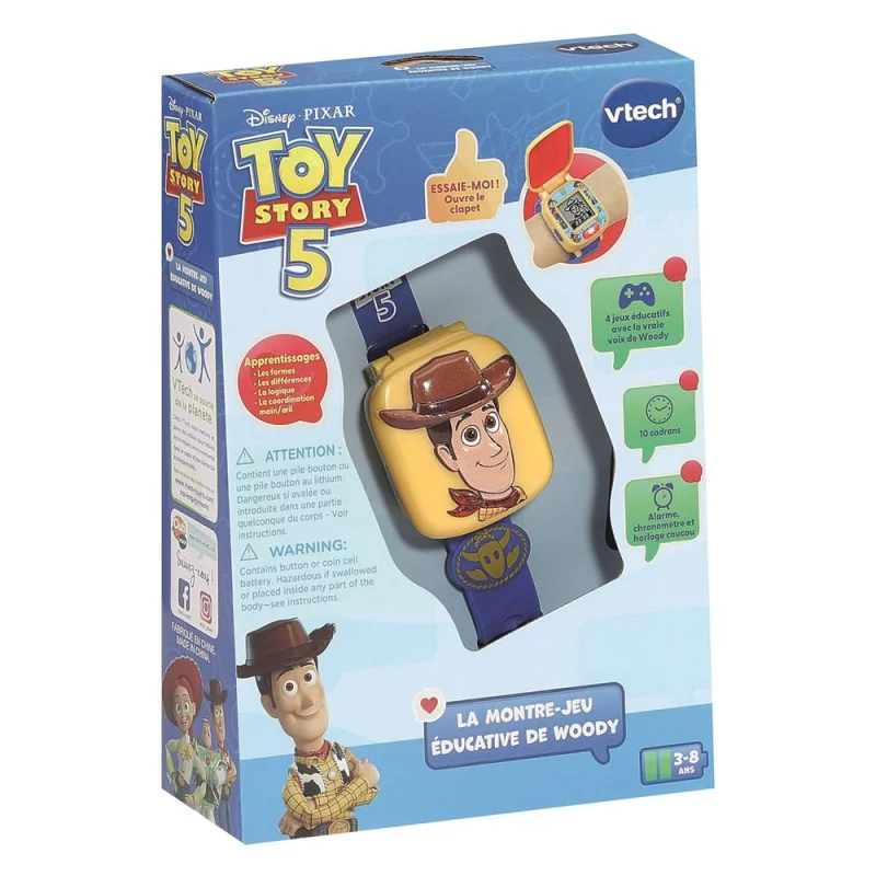 Image : Vtech Toy Story 5 La montre-jeu éducative de Woody