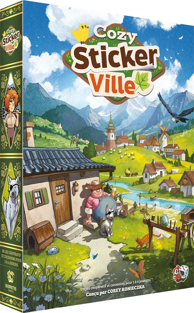Image : Asmodee Cozy Sticker Ville - Jeu de stratégie