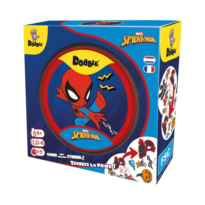 Image : Asmodee Dobble Spiderman - Jeu d'ambiance