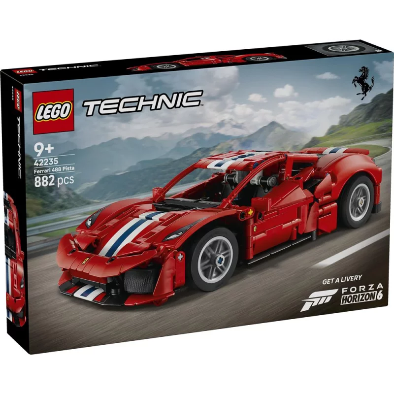 Image : LEGO 42235 Voiture Ferrari 488 PISTA - Technic