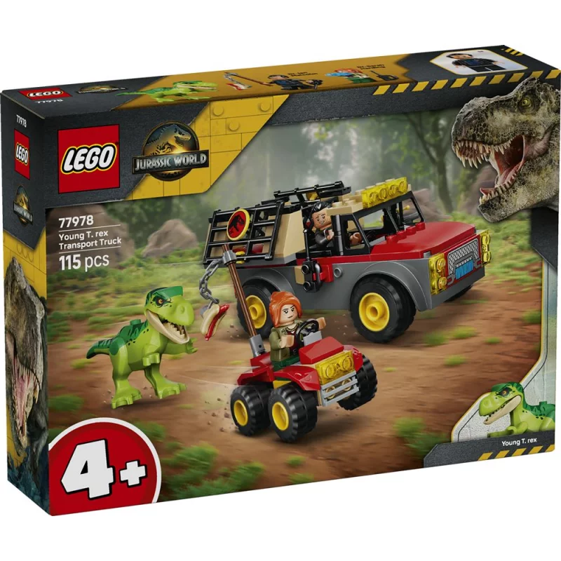 Image : LEGO 77978 Camion de transport du jeune T-rex - Jurassic World