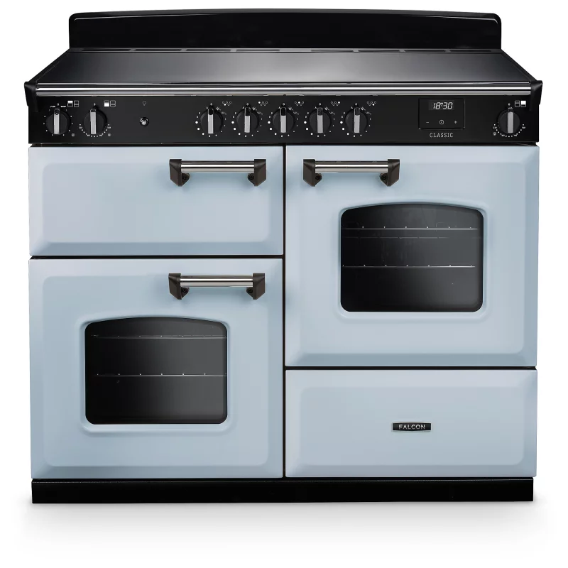 Image : FALCON NGC OC TAB IND 110 CM BLEU PASTEL CHROME - Piano de cuisson induction