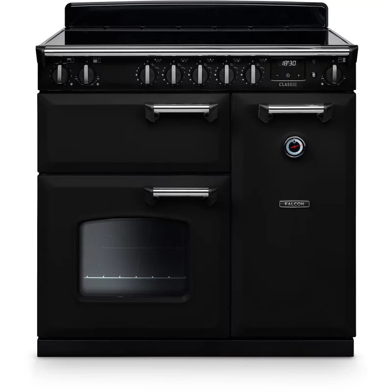 Image : FALCON NGC TAB IND 90 CM NOIR CHROME - Piano de cuisson induction