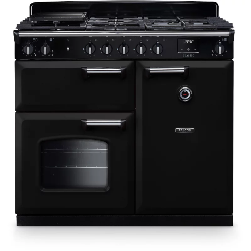 Image : FALCON NGC TAB GAZ 100 CM NOIR CHROME - Piano de cuisson gaz