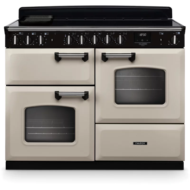 Image : FALCON NGC TAB IND 110 CM CREME PASTEL CHROME - Piano de cuisson induction