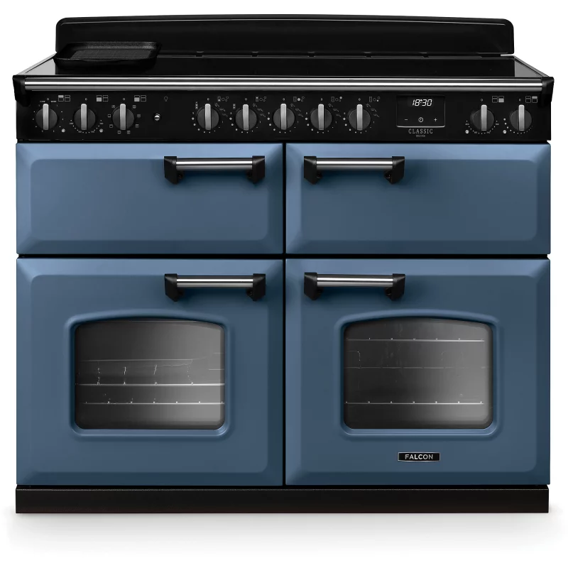 Image : FALCON NGC TAB IND 110 CM ROCHE BLEUE CHROME - Piano de cuisson induction