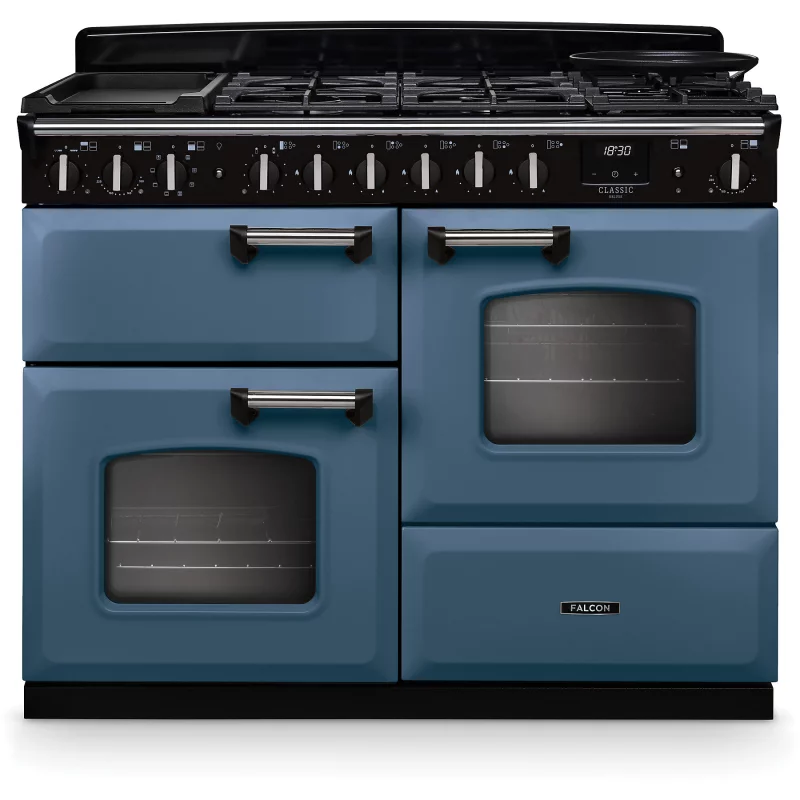 Image : FALCON NGC TAB MIX - Piano de cuisson mixte 110 CM ROCHE BLEUE CHROME