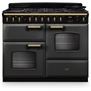 FALCON NGC TAB MIX 110 CM ARDOISE LAITON ANTIQUE - Piano de cuisson mixte