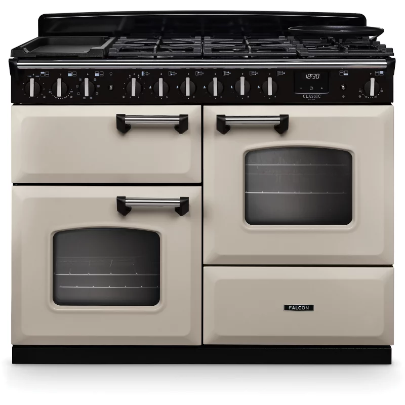 Image : FALCON NGC TAB MIX 110 CM CREME PASTEL CHROME - Piano de cuisson mixte