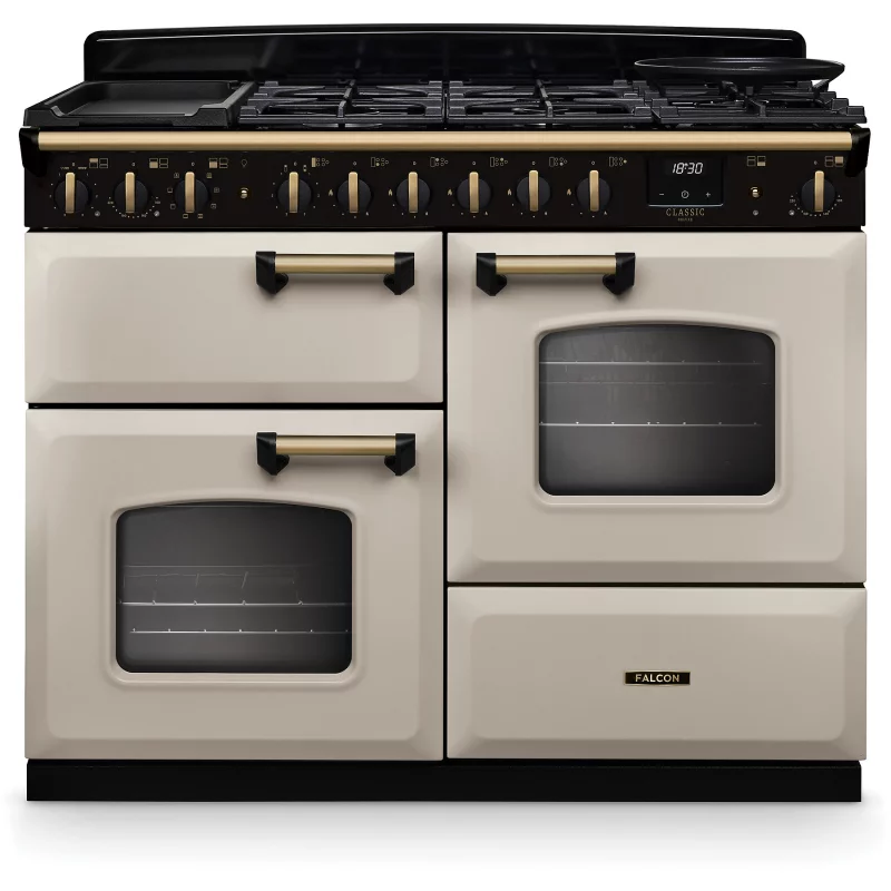 Image : FALCON NGC TAB MIX 110 CM CREME PASTEL LAITON - Piano de cuisson mixte