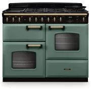 FALCON NGC TAB MIX 110 CM VERT MINERAL LAITON - Piano de cuisson mixte