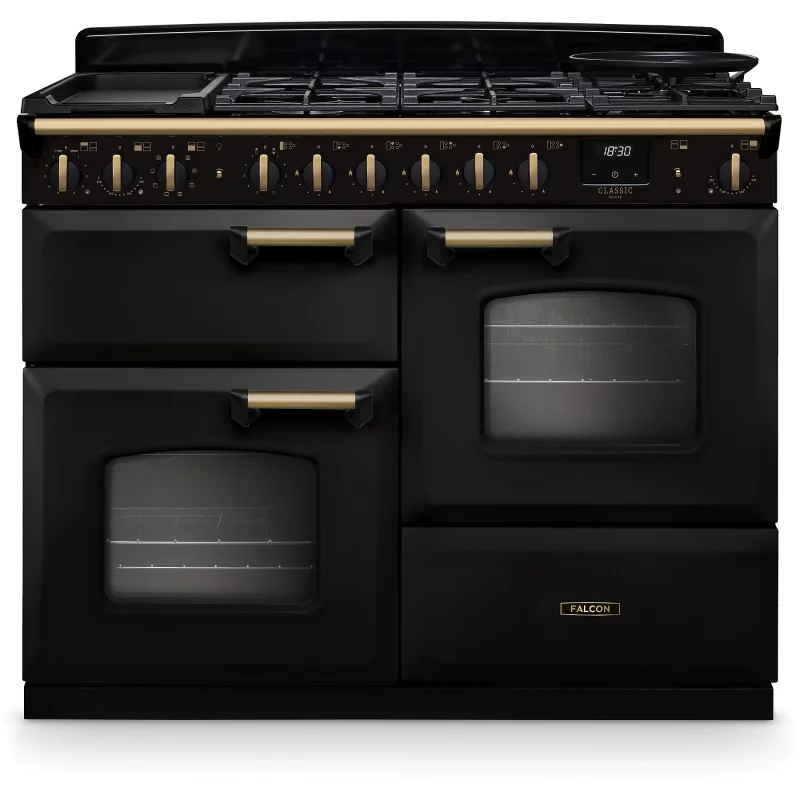Image : FALCON NGC TAB MIX 110 CM CHARBON LAITON - Piano de cuisson mixte