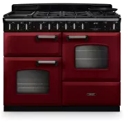 FALCON NGC TAB MIX 110 CM BORDEAUX CHROME - Piano de cuisson mixte