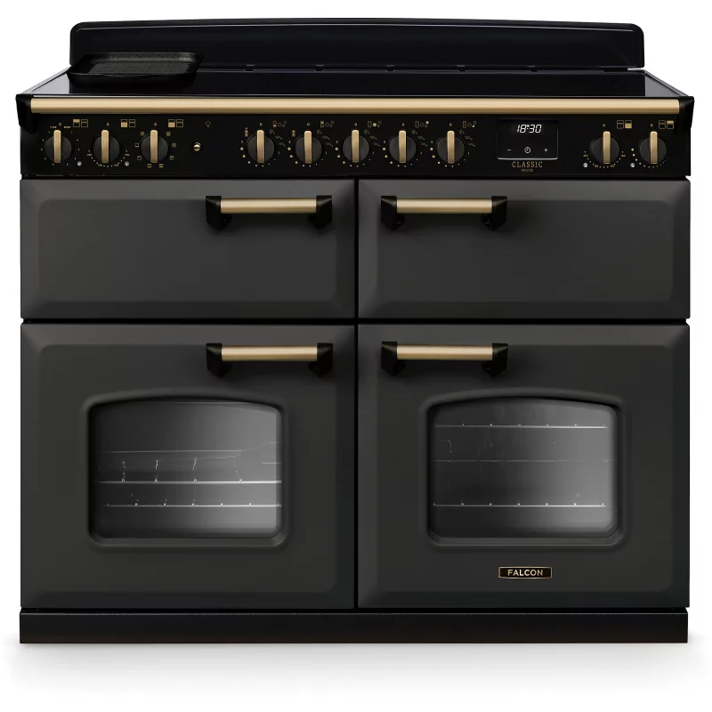 Image : FALCON NGC TAB IND 110 CM ARDOISE LAITON - Piano de cuisson induction
