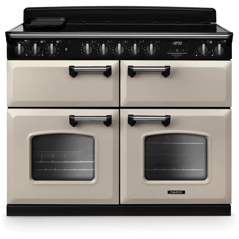 Image : FALCON NGC TAB IND 110 CM CREME PASTEL CHROME - Piano de cuisson induction