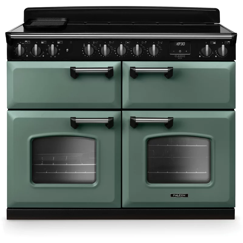 Image : FALCON NGC TAB IND 110 CM VERT MINERAL CHROME - Piano de cuisson induction