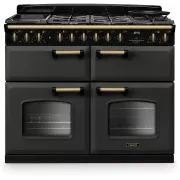 FALCON NGC TAB MIX 110 CM ARDOISE LAITON ANTIQUE - Piano de cuisson mixte