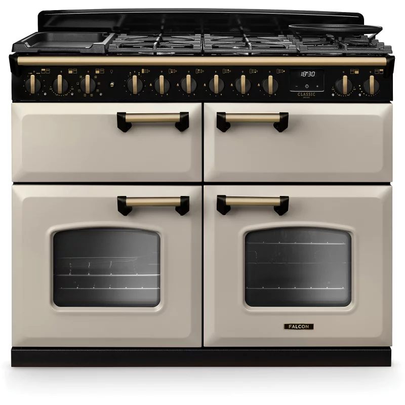 Image : FALCON NGC TAB MIX 110 CM CREME PASTEL LAITON - Piano de cuisson mixte