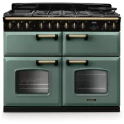 FALCON NGC TAB MIX 110 CM VERT MINERAL LAITON - Piano de cuisson mixte