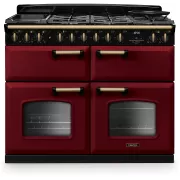FALCON NGC TAB MIX 110 CM BORDEAUX LAITON ANTIQUE - Piano de cuisson mixte