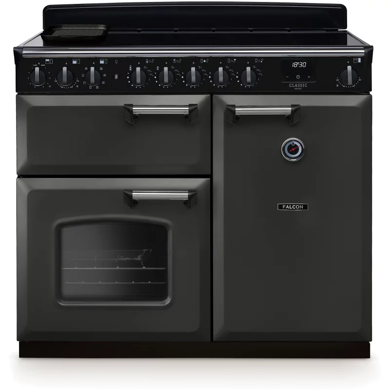 Image : FALCON NGC TAB IND 100 CM ARDOISE CHROME - Piano de cuisson induction