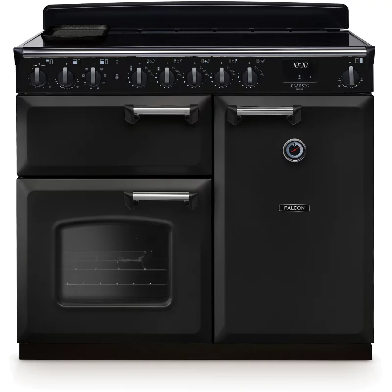Image : FALCON NGC TAB IND 100 CM CHARBON CHROME - Piano de cuisson induction