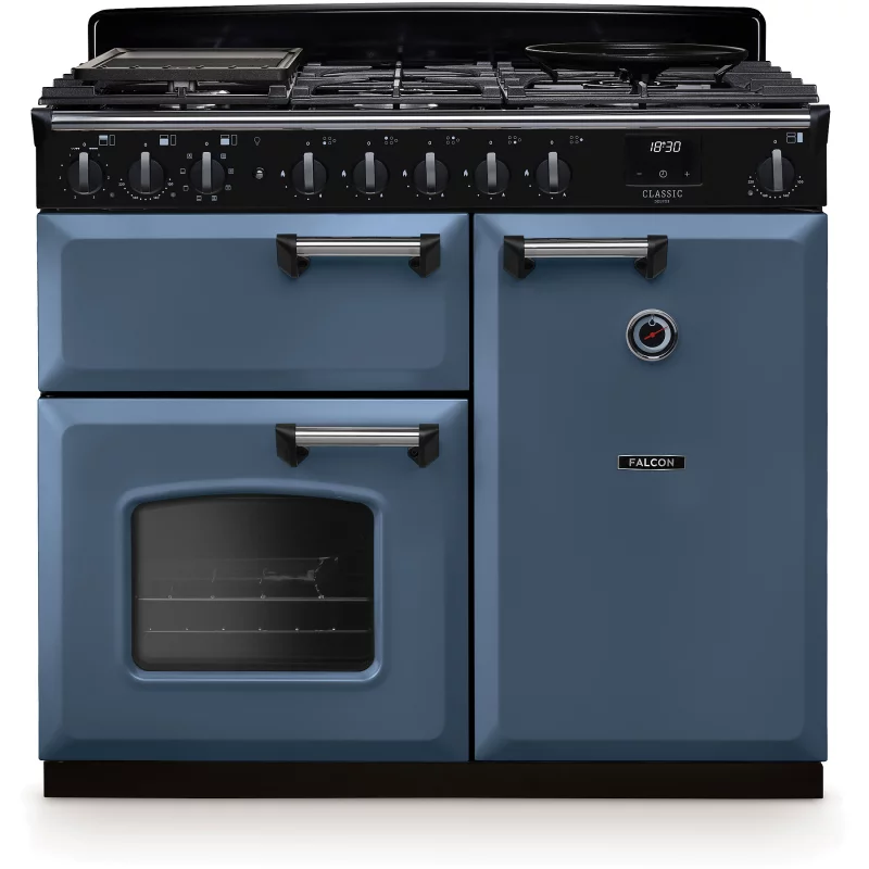 Image : FALCON NGC TAB GAZ 100 CM ROCHE BLEUE CHROME - Piano de cuisson gaz
