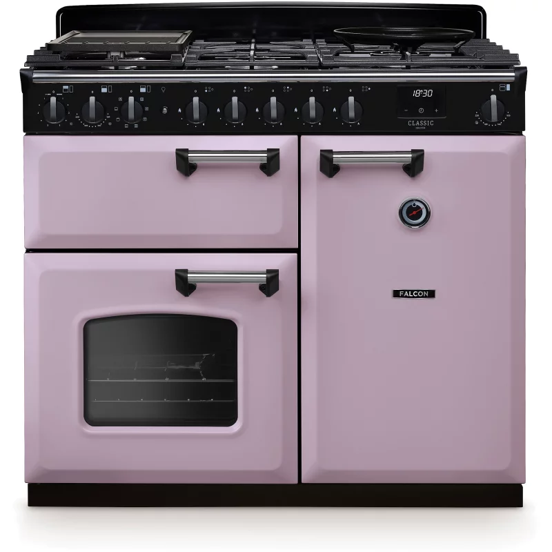 Image : FALCON NGC TAB GAZ 100 CM PARME CHROME - Piano de cuisson gaz