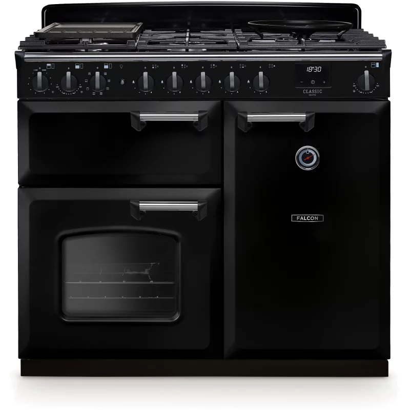 Image : FALCON NGC TAB GAZ 100 CM NOIR CHROME - Piano de cuisson gaz