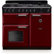 FALCON NGC TAB GAZ 100 CM BORDEAUX CHROME - Piano de cuisson gaz
