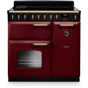 FALCON NGC TAB IND 90 CM BORDEAUX LAITON ANTIQUE - Piano de cuisson induction