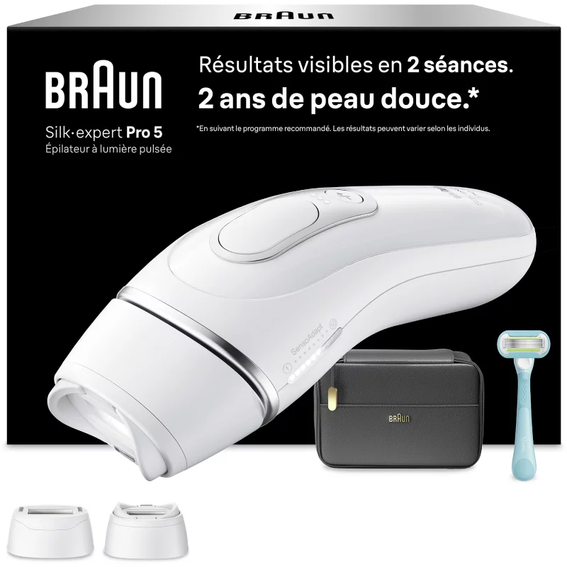 Image : BRAUN IPL PL5234 - Epilateur lumière pulsée 2 têtes
