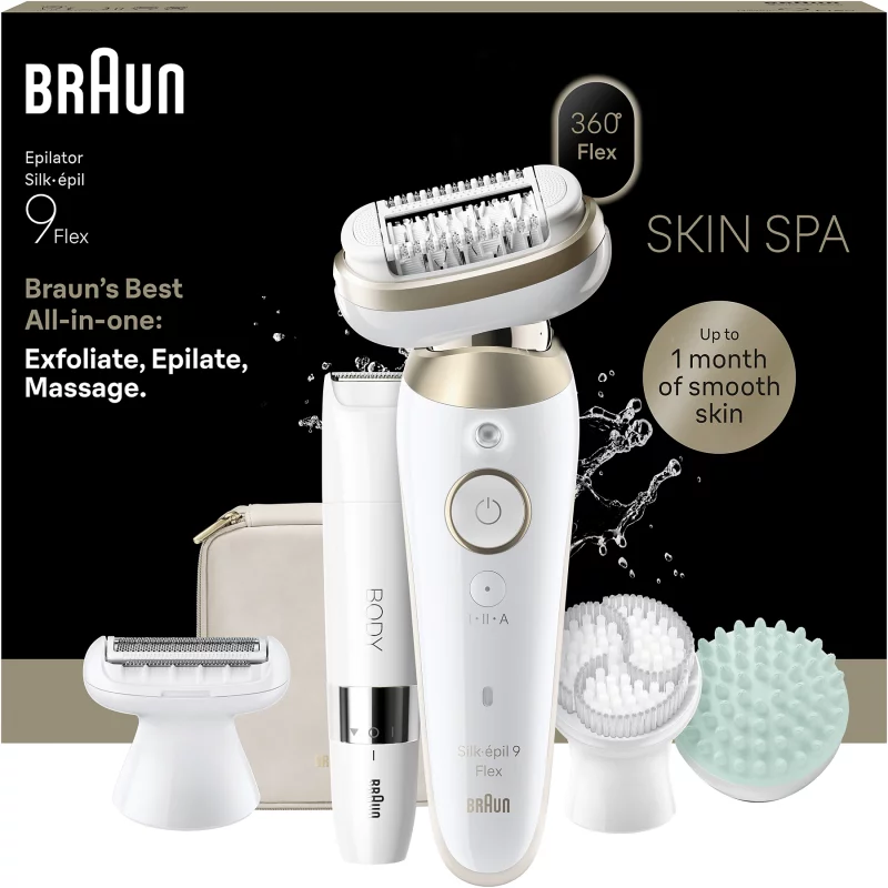 Image : BRAUN Silk-épil SES 9-481 3D Flex Skin Spa - Epilateur électrique