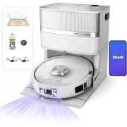 SHARK RV3000XEEUWH PowerDetect UV Reveal Blanc - Aspirateur robot