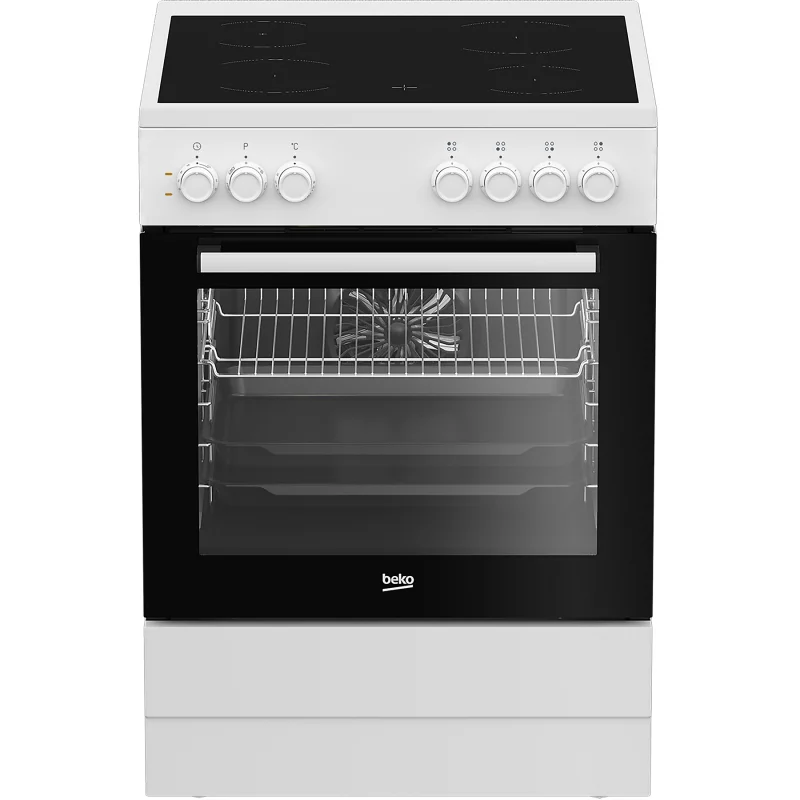 Image : BEKO FBE67100GWS - Cuisinière vitrocéramique