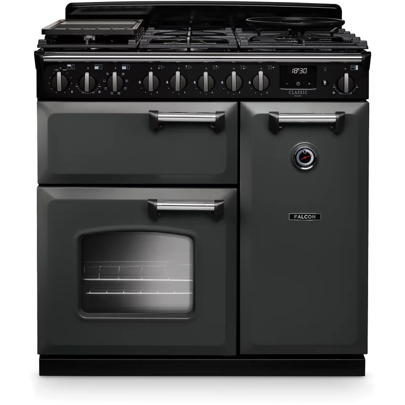 Image : FALCON NGC TAB GAZ 90 CM ARDOISE CHROME - Piano de cuisson gaz