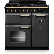 FALCON NGC TAB GAZ 90 CM ARDOISE LAITON ANTIQUE - Piano de cuisson gaz