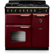 FALCON NGC TAB GAZ 90 CM BORDEAUX LAITON - Piano de cuisson gaz